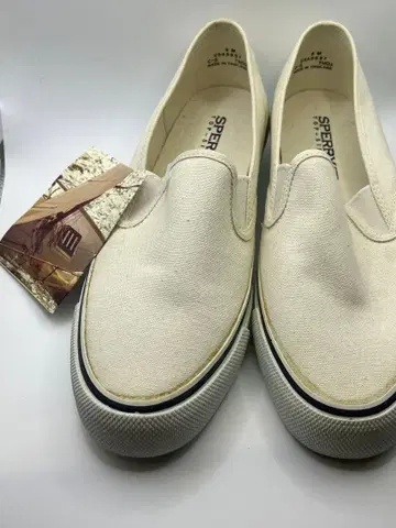 탑사이더, 화이트 슬립온, 새상품, 장기 보관품