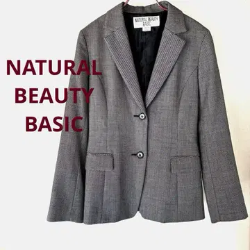 NATURAL BEAUTY BASIC 테일러드 자켓 그레이 울