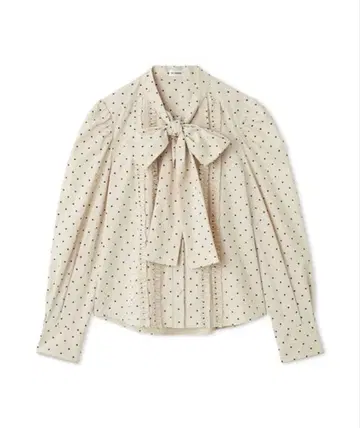 LILY BROWN 보타이 프릴 레이스 블라우스