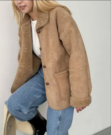 diggity 리버서블 페이크 무스탕 자켓