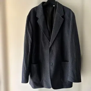 유니클로 U 저지 테일러드 자켓 다크 그레이 L 사이즈