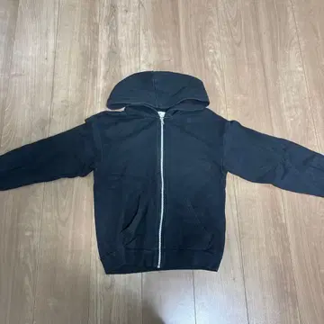 H&M 블랙 풀 집업 후드티 150