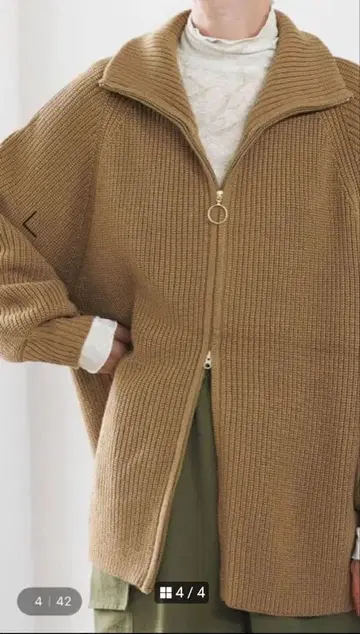 렙심 7게이지 지퍼 스탠드 튜닉