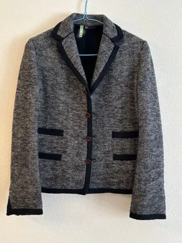 [ 새상품급 ] 45rpm 헤링본 울 더블 페이스 테일러 칼라