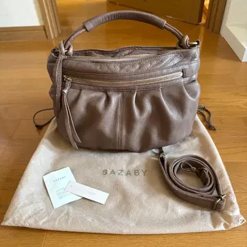 사자비 SAZABY 숄더백 모카 베이지
