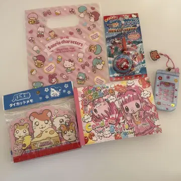 헤이세이 레트로 세트 산리오 캐릭터 메모장 세트