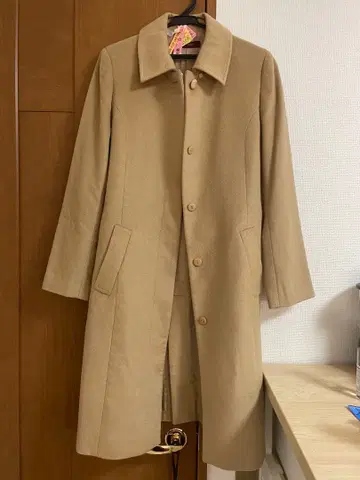 [ 클리닝 ] 베이지 롱 코트 11호 캐시미어 100%