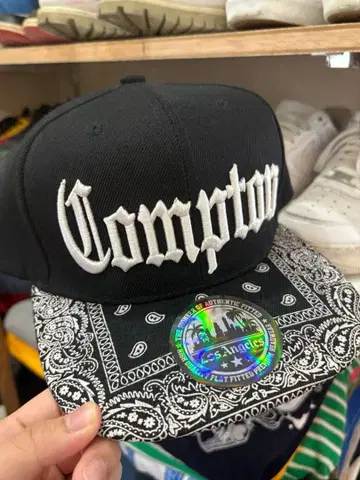 웨스트 코스트 컴프턴 스냅백 캡 Eazy-E N.W.A.