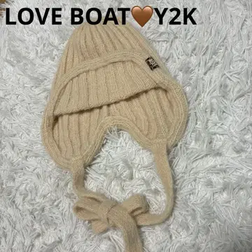 러브 보트 플라이트 캡 니트 모자 알파카 혼방