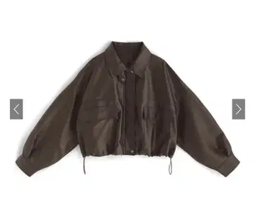 GRL 옷깃 2Way 가죽 블루종 브라운