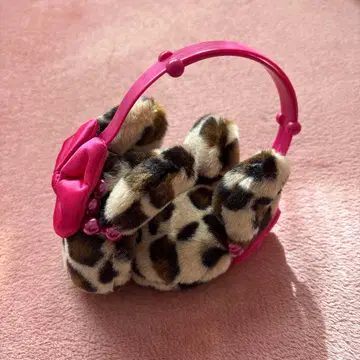 디즈니 리조트 레오파드 무늬 귀도리