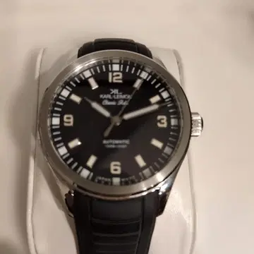 KARL LEIMON 클래식 필드 자동 와인딩 손목시계 블랙