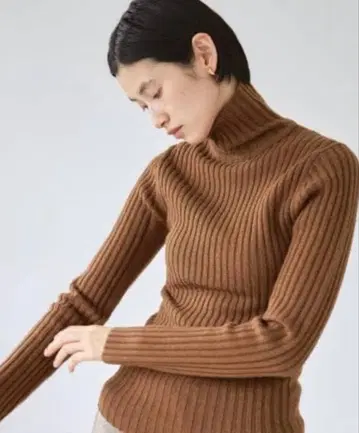 TODAYFUL 울 리브 니트 브라운