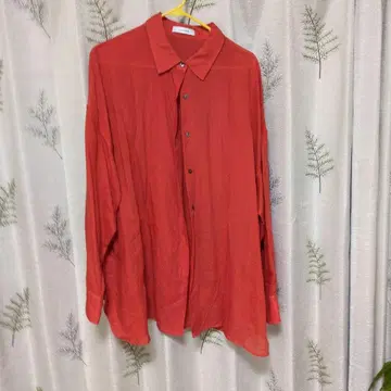 JEANASIS 오렌지 시어 셔츠