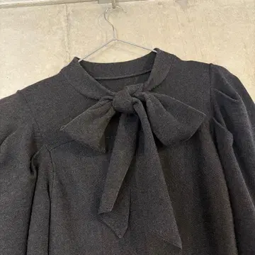 Lily brown 리본 포함 블랙 롱 원피스