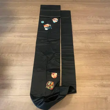 앤티크 빈티지 시대물 1960년대 카게마츠 블랙 베이스 자수 오비