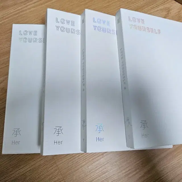 4개 일괄 ) bts 방탄 개봉 앨범 럽 셀 승 허 전 세트