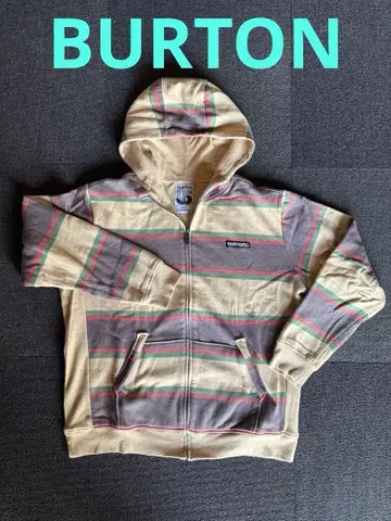 [ BURTON ] 보더 무늬 집업 후드티 L 사이즈
