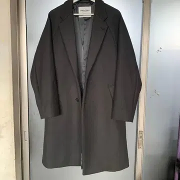 FABRICA TESSUTI 체스터 코트 다크 그레이