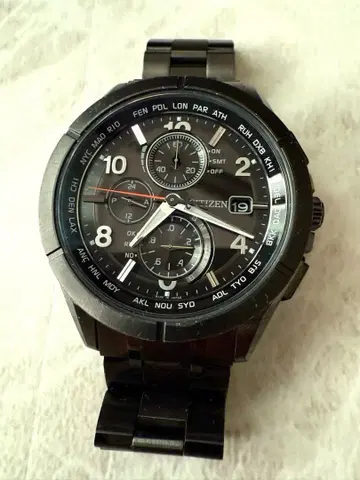 시티즌 아테사 다이렉트 플라이트/블랙 티타늄