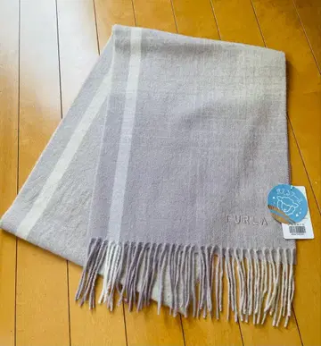 훌라 (FURLA) 울 온블레 머플러 베이지