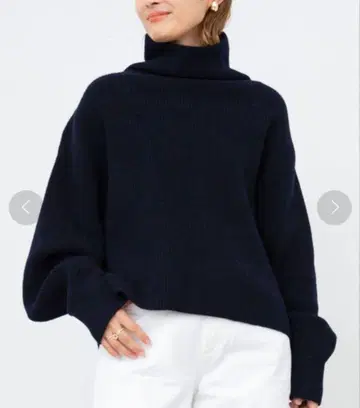 MUSE 두지엠 클라세 니트 아제 터틀넥 풀오버