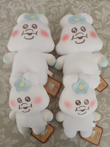 미사용 새상품 파챰 오테노리 마슈못치 봉제 인형 대소 각 2점 세트