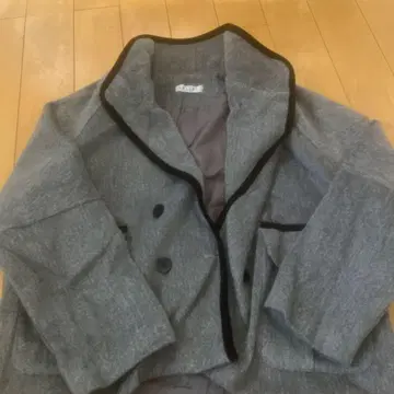 밀레니얼 그레이 더블 브레스트 자켓