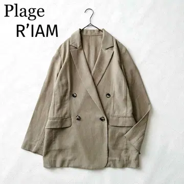 2848Z 새상품급 리암 플라주 AIR 자켓 더블 테일러드 베이지