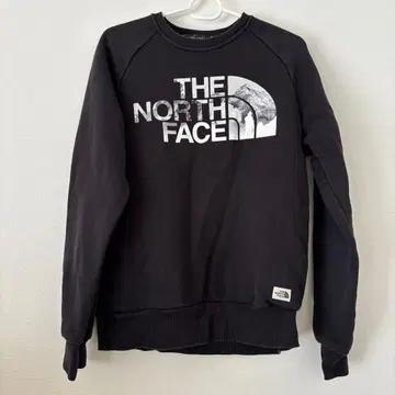 THE NORTH FACE 블랙 속기모 맨투맨