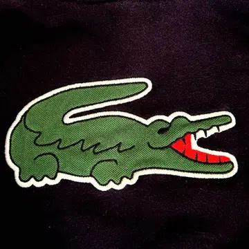 라코스테 LACOSTE 빅 로고 후드티 네이비