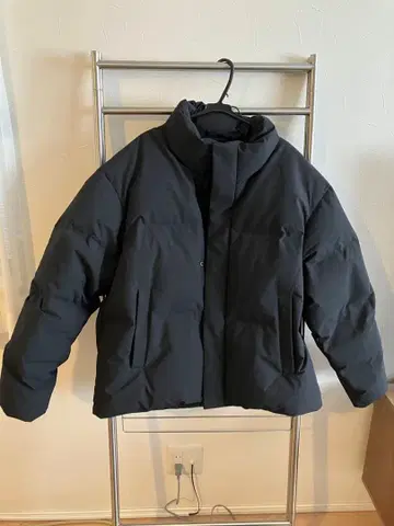 UNIQLO 심리스 다운 자켓 블랙 XL