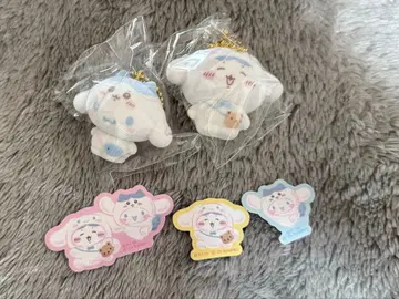 치이카와 산리오 플로키 마스코트 스티커 하치와레 시나몬