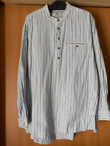 Lee Valley 스트라이프 하프 넥 셔츠 XL