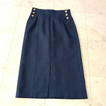 martinique 마르티니크 펜슬 스커트 골드 버튼 2