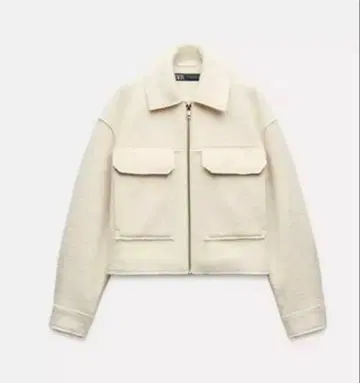 ZARA 부클레 크롭 자켓