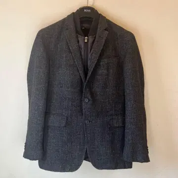 BOSS 다크 그레이 테일러드 자켓