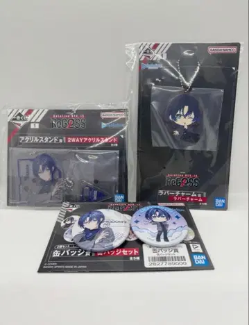 제일복권 ReGLOSS 카이 아오 아크릴 스탠드상 캔뱃지상 세트