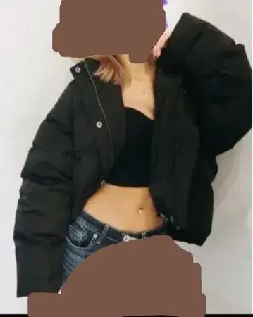 GYDA 숏 다운 자켓 F 사이즈