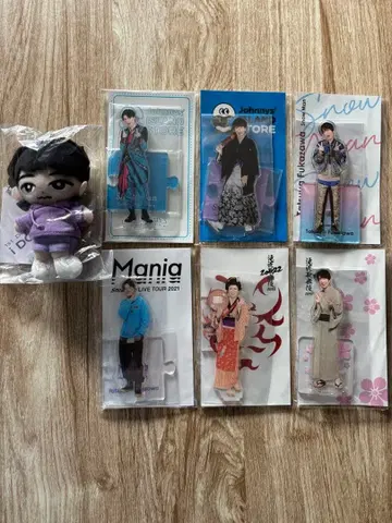 후카사와 타츠야 아크릴 스탠드와 스노우 칠 인형 세트