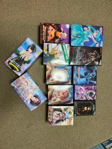 애니메이션 캐릭터 피규어 세트 11체