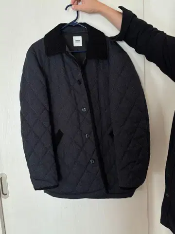 TAKEO KIKUCHI 네이비 퀼팅 자켓 남성용 겨울