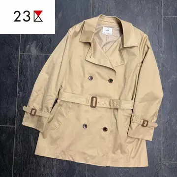 [ 빅 사이즈 ] 23구 숏 트렌치코트 46