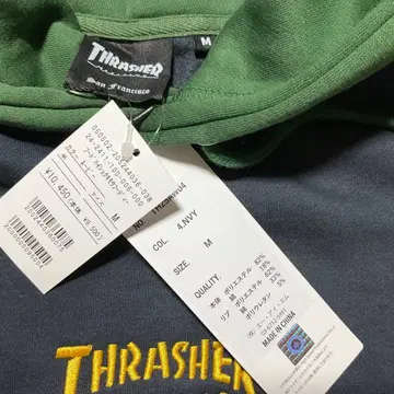 트레셔 속기모 후드 맨투맨 네이비 M