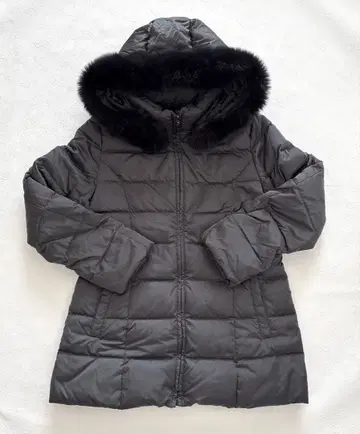 언타이틀 UNTITLED 다크 그레이 다운 코트