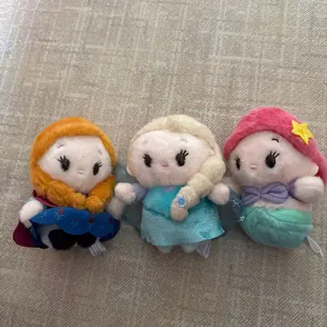 우루포챠짱 3체 세트 엘사 안나 아리엘