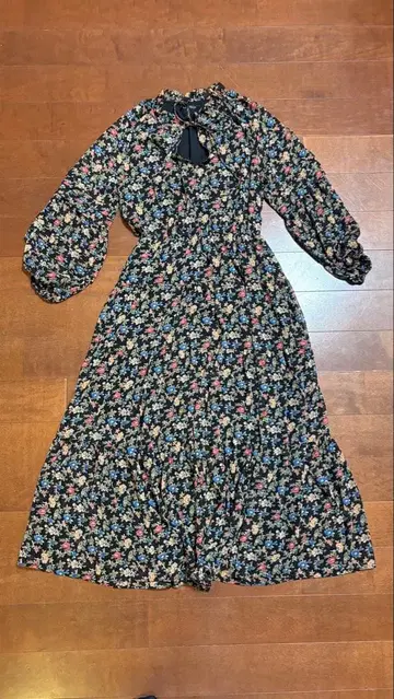 [ 가격 인하 가능 ] 로렌 랄프 로렌 미니 꽃무늬 롱 원피스 사이즈 0