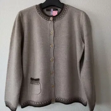 [ 착용 1회 새상품급 ] LE CHAT BLANC 가디건 울 100%