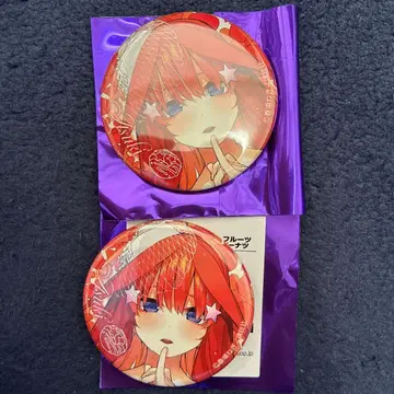 5등분의 신부 anisugar 도넛 특전 캔뱃지 나카노 이츠키 2개