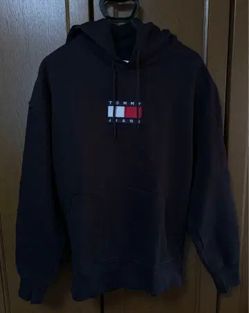 TOMMY JEANS 블랙 후드티 XL